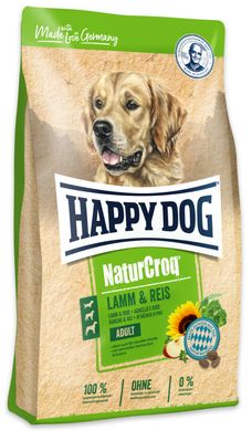 Happy Dog NaturСroq Lamm Reis - Сухой корм с ягненком и рисом для взрослых собак с чувствительным пищеварением всех пород, 15 кг