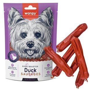 Wanpy Duck Sausages Ванпі Ласощі сосиски з качкою для собак, 100 г