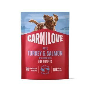 Carnilove Puppies Turkey & Salmon with Blueberries Влажный корм с индейкой, лососем и голубикой для щенков, 300 г
