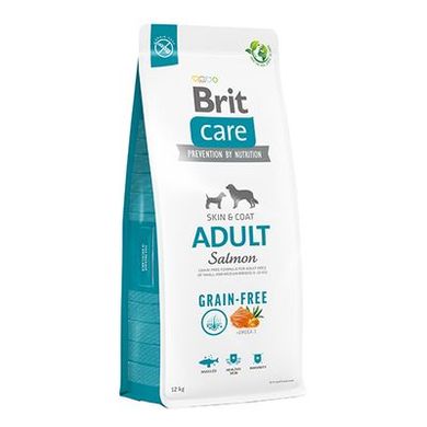 Brit Care Dog Grain-free Adult - Сухий беззерновий корм з лососем для собак малих і середніх порід, 1 кг