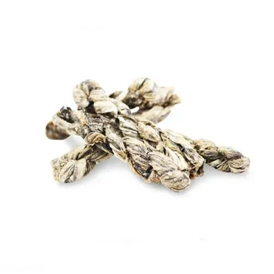 Натуральні ласощі для собак з 100% Шкіри Білої Риби Fish4Dogs Sea Jerky Рибні косички, 100 г