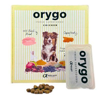 Orygo Chicken & Carrots Напіввологий корм з куркою та морквою для дорослих собак, 3,6 кг