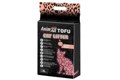 AnimAll Tofu Peach Гранульований наповнювач із соєвих волокон з ароматом персика для котячих туалетів, 6 л (2,6 кг)