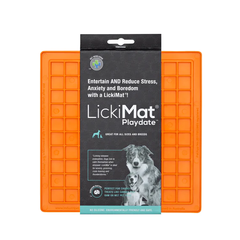 LickiMat Playdate Килимок антистрес для вилизування для собак, м'яка основа, 20*20 см