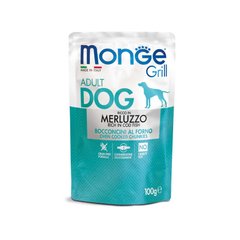 Monge Dog Grill - Вологий корм з тріскою, 100 г