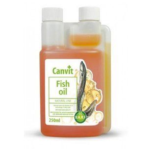 Canvit Fish Oil Жир з морського вугра для здорової шкіри та шерсті собак, 250 мл