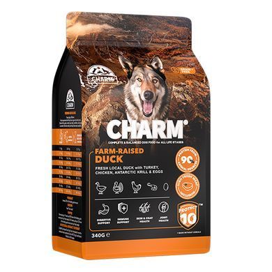 Charm Farm-Raised Duck Чарм Сухой беззерновой корм с уткой для собак, 340 г
