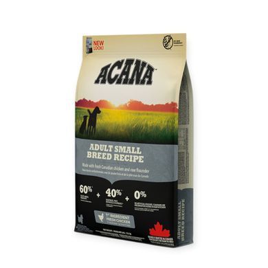 Acana Adult Small Breed Recipe Беззерновой сухой корм с курицей для взрослых собак малых пород, 6 кг