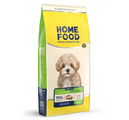 Home Food Dog Puppy Mini Сухий корм з ягням та рисом для цуценят малих порід, 10 кг