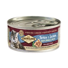 Carnilove Turkey & Salmon for Adult Cats - Вологий корм з м'ясом індички та лосося для дорослих кішок, 100 г