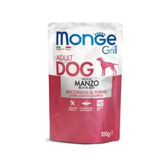 Monge Dog Grill - Вологий корм з яловичиною, 100 г