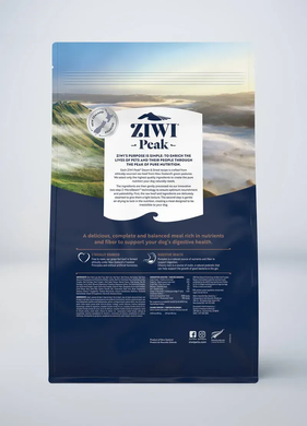 Ziwi Peak Steam Dried Зиви Полнорационный сухой корм со вкусом Говядина с тыквой для собак, 1,5 кг