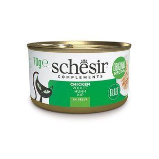 Schesir Chicken Шезір Вологий корм куряче філе в желе для котів, 70 г