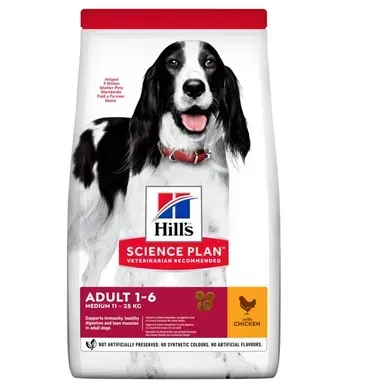 Hill&rsquo;s Science Plan Adult Medium Breed Сухий корм з куркою для дорослих собак середніх порід, 2,5 кг