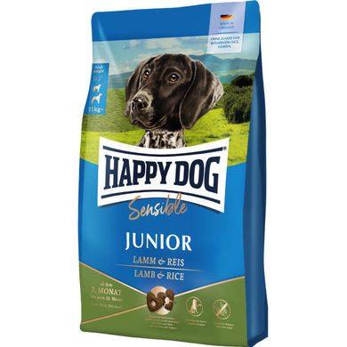 Happy Dog junior Lamb & Rice - Сухий корм з ягням для цуценят середніх і великих порід з чутливим травленням, 1 кг