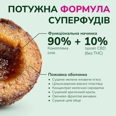 LK Baits Pet Nutrigo CBD Mini Функціональні ласощі з конопляною олією (&Oslash; 15 мм) для собак дрібних порід, 75 г