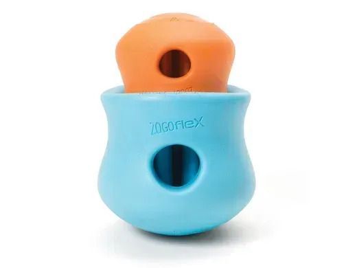 West Paw Toppl Small Aqua Іграшка-топпл для ласощів собак, блакитний, 8 см