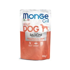Monge Dog Grill - Вологий корм з лососем, 100 г