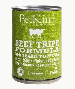 PetKind Beef Tripe Влажный корм с говядиной и рубцом для собак, 369 г