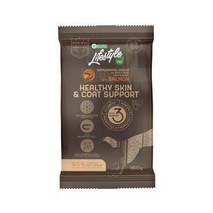 Nature's Protection Lifestyle Grain Free Salmon Healthy Skin & Coat Support Беззерновые лакомства с лососем для собак всех пород, 160 г