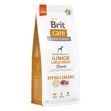 Brit Care Dog Hypoallergenic Junior Large Breed - Сухой гипоаллергенный монопротеиновый корм с ягненком для молодых собак больших пород, 1 кг