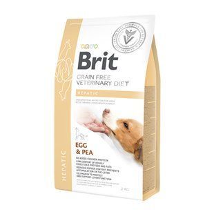 Brit Grain-Free VetDiets Dog Hepatic - Сухий дієтичний корм для собак при печінковій недостатності та підтримці функцію печінки, 12 кг