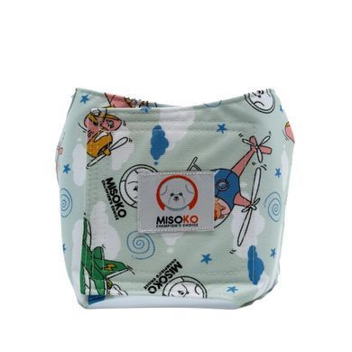 Misoko Набор многоразовых подгузников для кобелей, Voyage, размер S, 3 шт