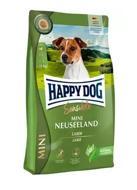Happy Dog Mini Neuseeland - Сухий корм з ягням та рисом для собак дрібних порід з чутливим травленням, 300 г