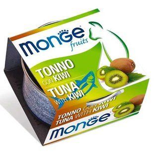 MONGE CAT WET Fruits Adult Вологий корм з тунцем та ківі для дорослих котів, 80 г