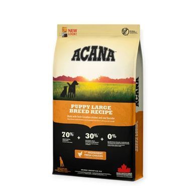 Acana Puppy Large Breed Сухий корм з м'ясом курки для цуценят великих порід, 11,4 кг