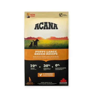 Acana Puppy Large Breed Сухий корм з м'ясом курки для цуценят великих порід, 11,4 кг