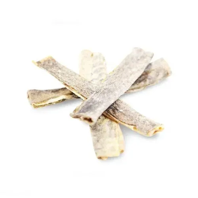 Натуральные лакомства для собак из 100% Кожи Белой Рыбы Fish4Dogs Sea Jerky Рыбные полоски, 100 г
