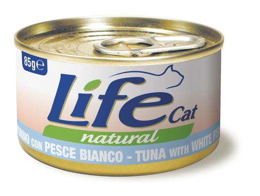 LifeCat - Тунец с белой рыбой в соусе