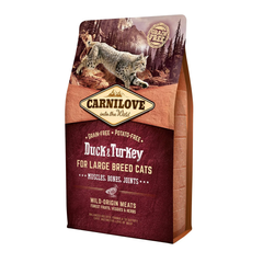 Carnilove Duck & Turkey for Large Breed Cats - Сухий корм з качкою та індичкою для кішок великих порід, 6 кг