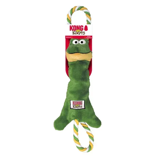 Kong Tugger Knots Конг Frog Игрушка лягушка для собак, S