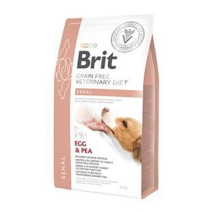 Brit Grain-Free VetDiets Dog Renal - Сухий дієтичний корм для дорослих собак усіх порід для підтримки функції нирок при хронічній нирковій недостатності, 12 кг