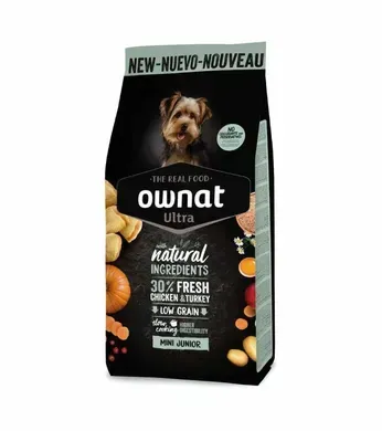 Ownat Ultra Puppy Mini Сухий корм з куркою та індичкою для цуценят малих порід, 400 г