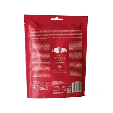 Carnilove Crunchy Snack Wild Boar with Rosehips Хрустящее лакомство с диким кабаном и шиповником для собак, 200 г