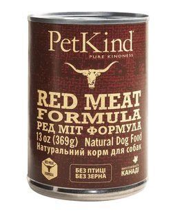 PetKind Red Meat Вологий корм з яловичиною, ягням та рубцем для собак, 369 г