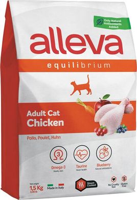 Alleva Equilibrium Chicken Adult Cat Полнорационный корм с курицей для взрослых кошек 1,5 кг