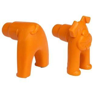 West Paw Zogoflex Toppl Stopper Tangerine Аксесуар Топпл стопер доповнює іграшку-пазл Toppl, помаранчевий