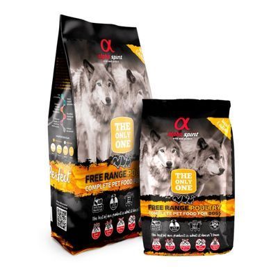 Alpha Spirit The Only One Free Range Poultry Альфа Спіріт Сухий корм з куркою, індичкою для собак, 12 кг