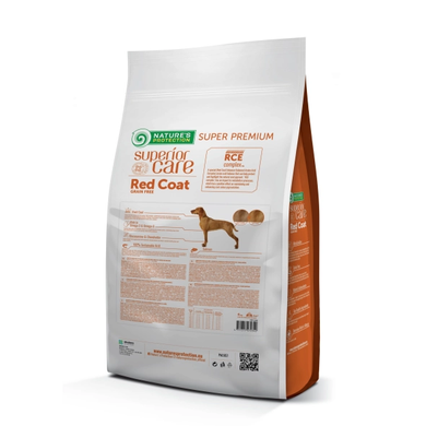 Nature's Protection Red Coat Grain Free with Salmon Сухий беззерновий корм з лососем для собак усіх порід з рудим забарвленням, 4 кг