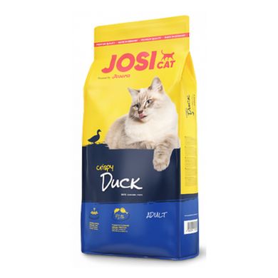 Josera JosiCat Crispy Duck - Сухой корм с уткой и рыбой для взрослых кошек, 650 г