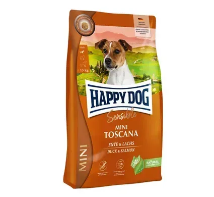 Happy Dog Sensible Mini Toscana Сухий корм з качкою та лососем для собак дрібних порід, 800 г