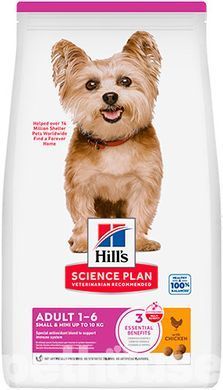 Hill`s SP Canine Adult Small & Mini Сухий корм з куркою для дорослих собак дрібних порід, 6 кг