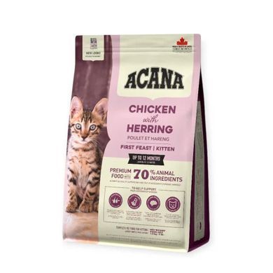 Acana First Feast Kitten Сухий корм з куркою для кошенят усіх порід, 340 г