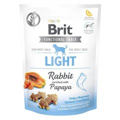 Brit Care Light Rabbit Напівм'які ласощі з кроликом і папайя для підтримки собак в оптимальній вазі