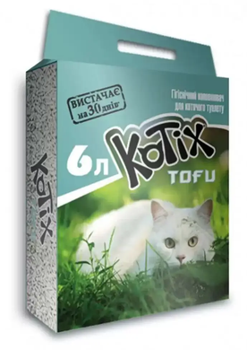 Kotix Tofu Classic - Соевый наполнитель для кошачьего туалета , 6 л (2,5 кг)