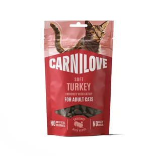Carnilove Soft Snack Turkey with Catnip М'які ласощі з індичкою та котячою м'ятою для котів, 50 г